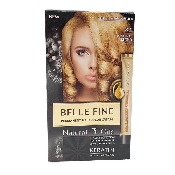 Belle' Fine Vopsea Par 8.0 Natural Blond 12/bax