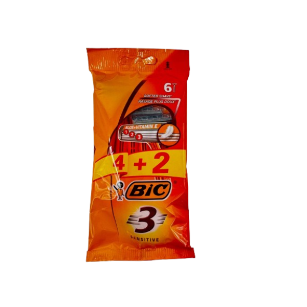 Bic Aparat Ras 3lame Sensitive 6buc/set 8set/bax