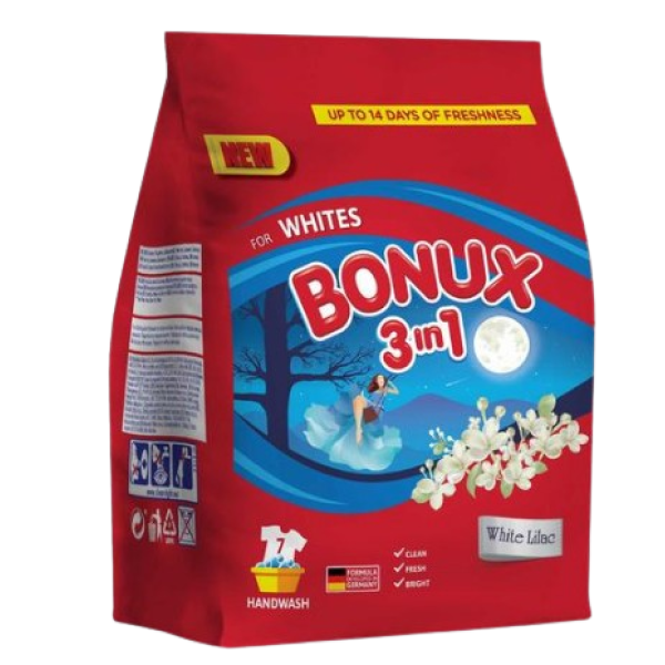 Bonux 3in1 Manual White Lilac 400g 26/bax