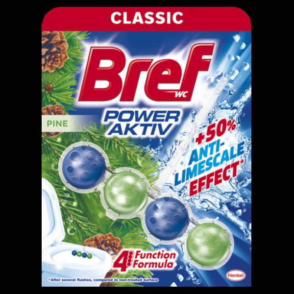 Bref Odorizant Wc Power Aktiv Pine 50gr 10/bax