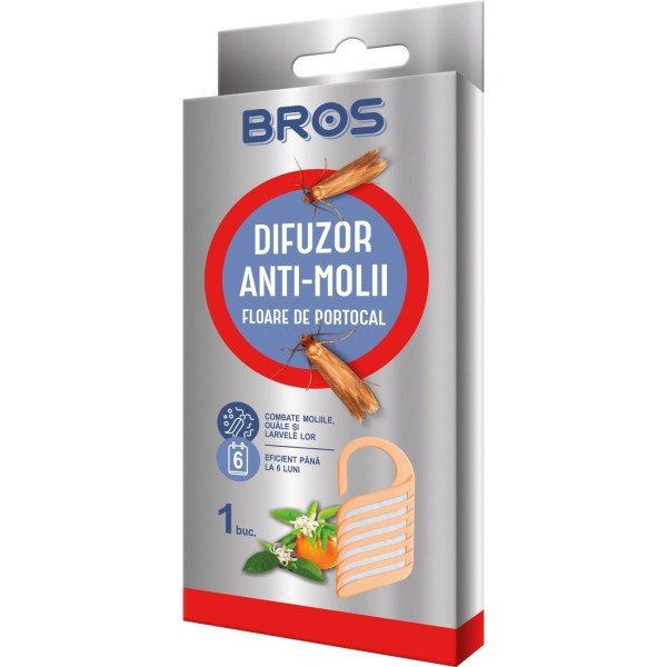 Bros Difuzor Anti Molii Floare Portocal 30/bax