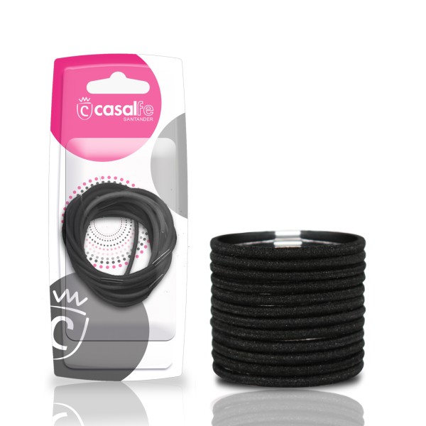 Casalfe Elastice Par Negre (123) 6/bax