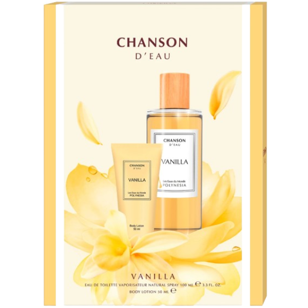 Chanson D' Eau Set Vanilla (lotiune Corp 50ml+apa Toaleta 100ml) 6/bax