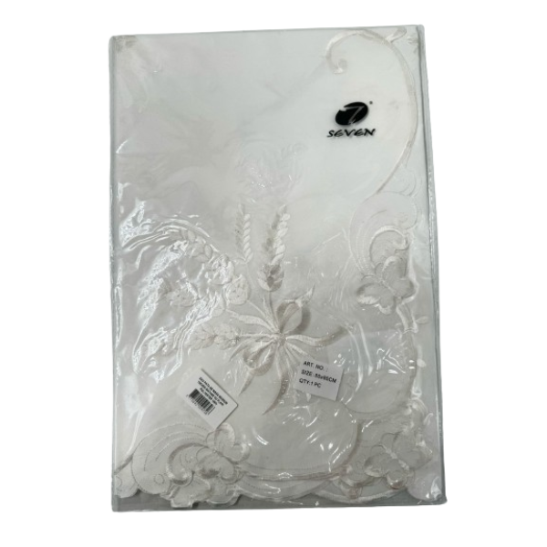 Dav Fata De Masa 85x85cm 7seven Matase Cu Flori Polyester 100%
