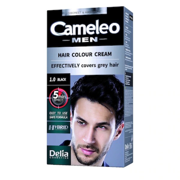 Delia Cameleo Vopsea Par Barbati 1.0 Black 30ml 12/bax