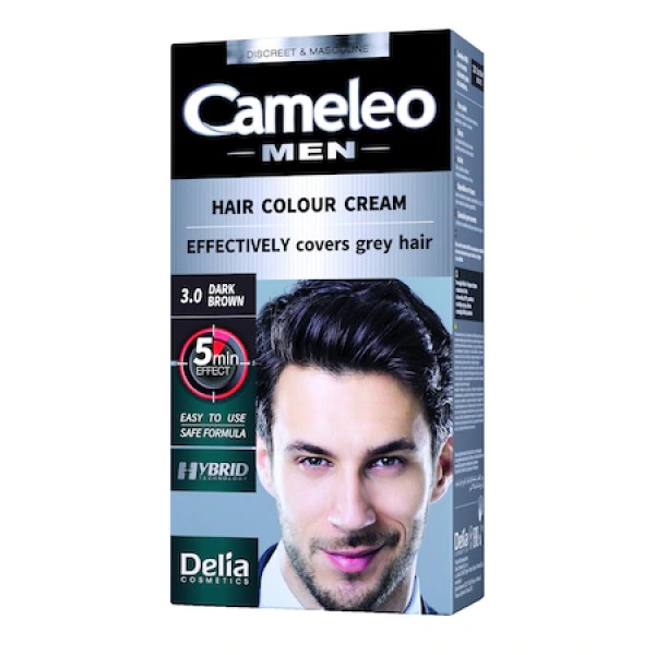 Delia Cameleo Vopsea Par Barbati 3.0 Dark Brown 30ml 12/bax
