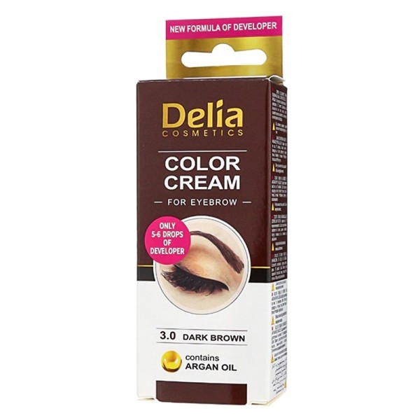 Delia Vopsea Sprancene Dark Brown 3.0 Cu Ulei Argan 15ml 24buc/bax
