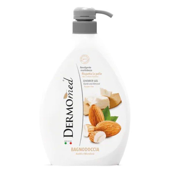 Dermomed Gel Dus Almond 1000ml 6/bax