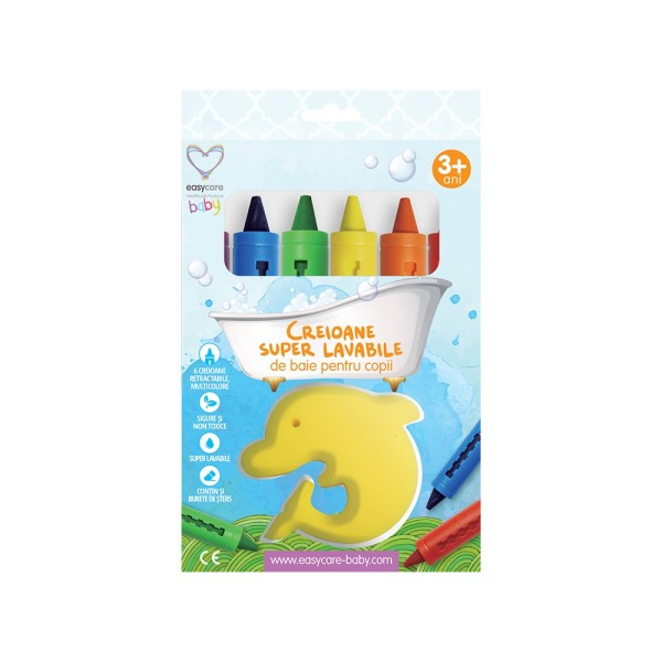 Easycare Baby Creioane Super Lavabile De Baie 6buc/set 12/bax