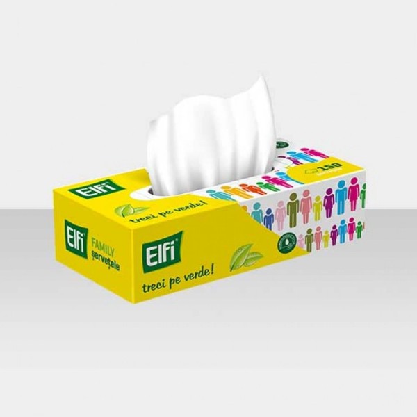 Elfi Servetele Cutie Family 2str 150buc 21/bax