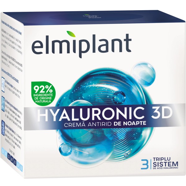 Elmiplant Hyaluronic 3d Crema Fata Noapte 50ml 6/bax
