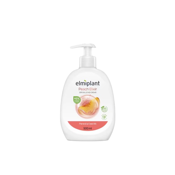Elmiplant Sapun Lichid Piersica Si Ceai Alb 500ml 6/bax