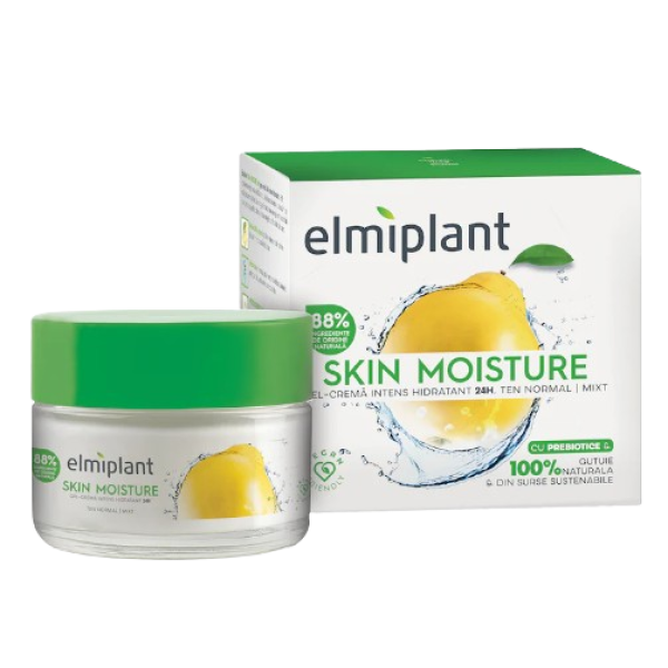 Elmiplant Skin Moisture Gel-crema Fata Hidratanta Ten Normal/mixt 50ml 6/bax