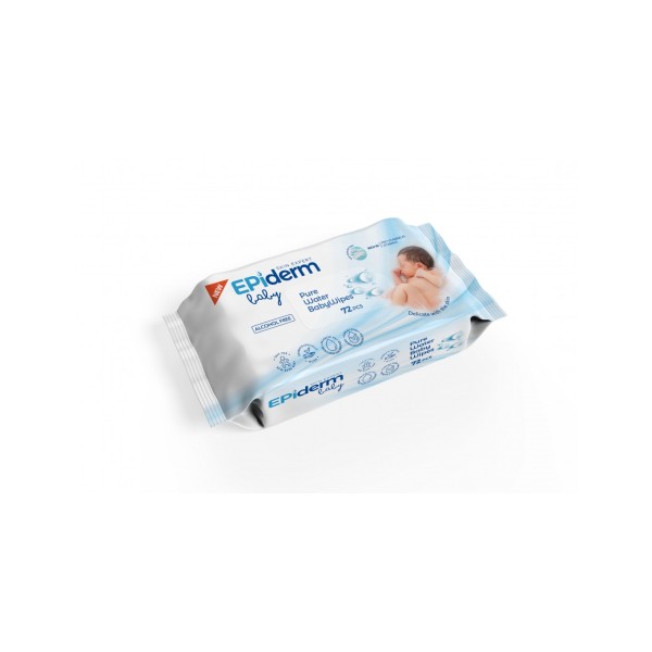 Epiderm Baby Servetele Umede Pure Water 72buc 24/bax