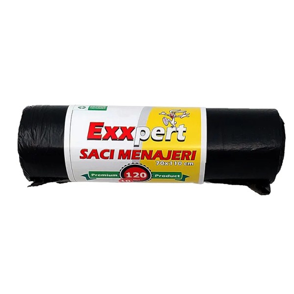 Exxpert Saci Menaj Premium 120l 10buc/rola 30/bax