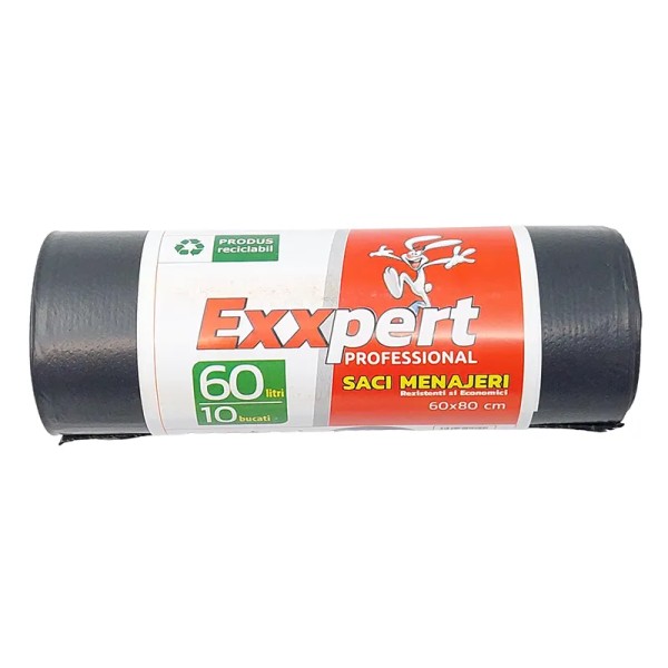 Exxpert Saci Menaj Premium 60l 10buc/rola 50/bax