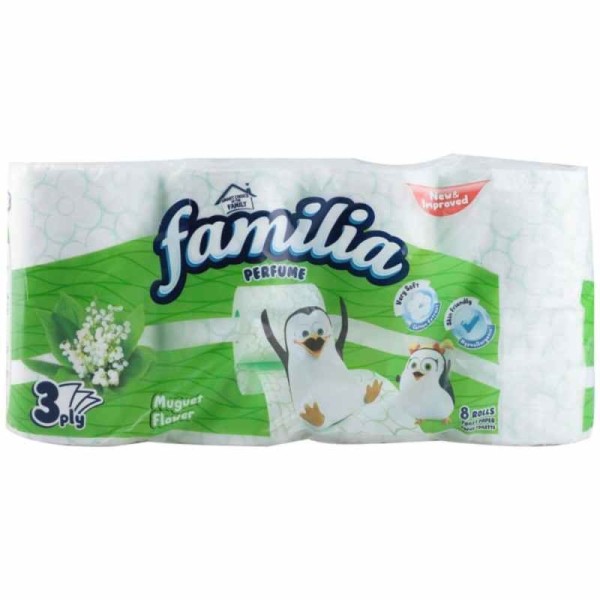 Familia Hartie Igienica Muguet Flowers 3str 8role/set 6/bax