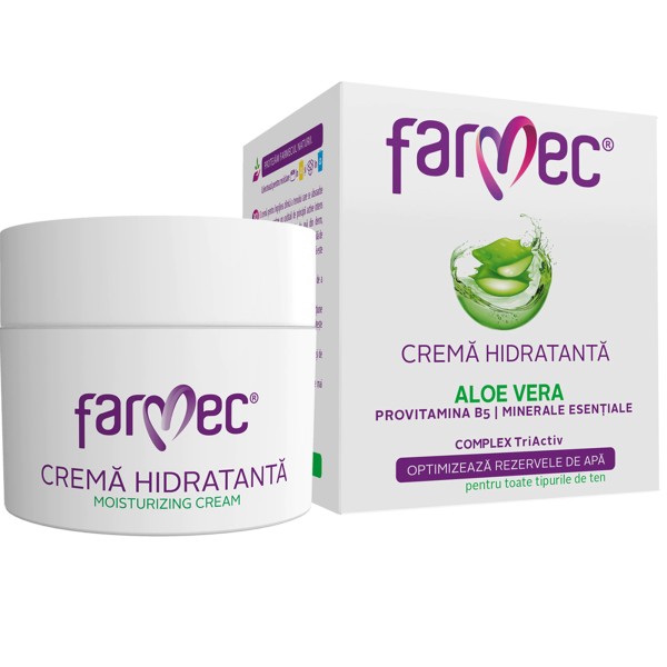 Farmec Crema Fata Hidratanta Aloe Vera 50ml 6/bax