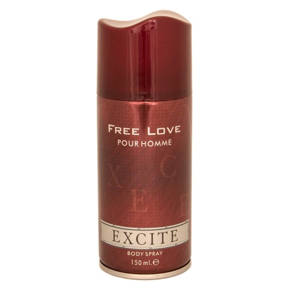 Free Love Deo Homme Excite 150ml 48/bax