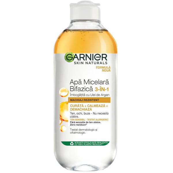 Garnier Apa Micelara Bifazica Ten&ochi 400ml 6buc/bax