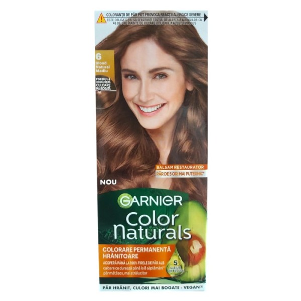Garnier Color Naturals Vopsea Par 6 Blond Natural Mediu 12/bax