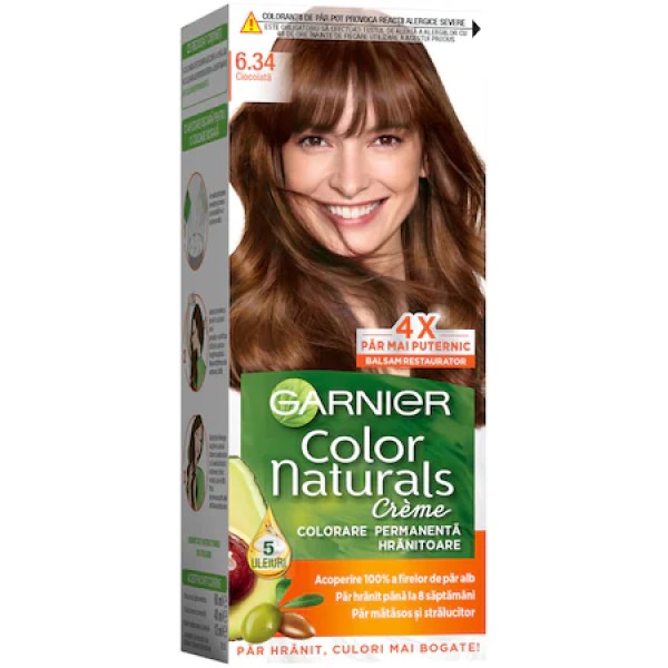 Garnier Color Naturals Vopsea Par 6.34 Ciocolata 12/bax