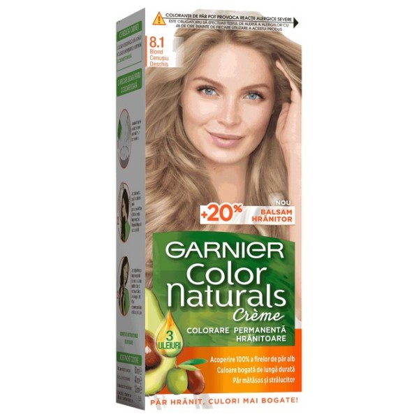 Garnier Color Naturals Vopsea Par 8.1 Blond Cenusiu Deschis 12/bax
