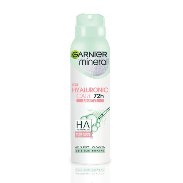 Garnier Deo Women Hyaluronic Care Sensitive 150ml 6/bax