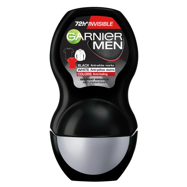Garnier Roll-on Men Black&white Colors 50ml 6/bax