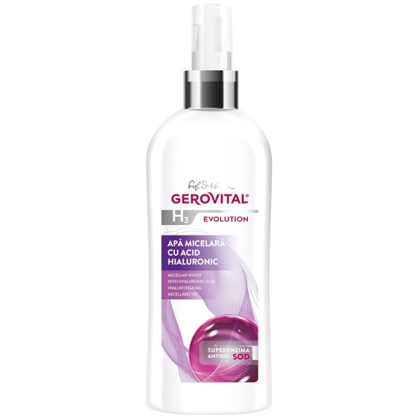 Gerovital H3 Evolution Apa Micelara Acid Hialuronic 150ml 6/bax