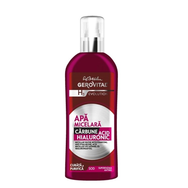 Gerovital H3 Evolution Apa Micelara Carbune&acid Hialuronic 150ml 6/bax