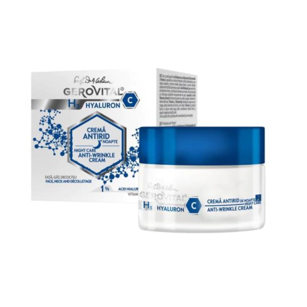 Gerovital H3 Hyaluron C Crema Fata Noapte Antirid 50ml 6/bax