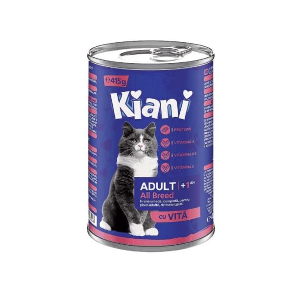 Kiani Hrana Umeda Pisici Vita Conserva 415gr 24/bax Kiani Hrana Umeda Pisici Vita Conserva 415gr 24/bax