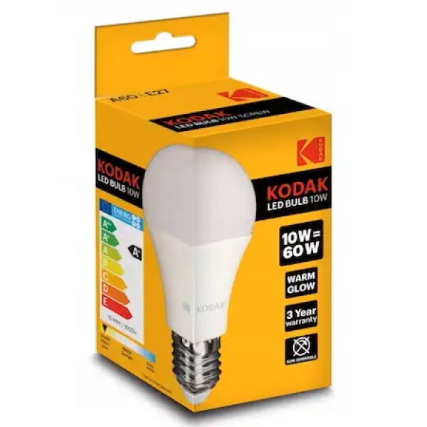 Kodak Bec Led 10w E27 A60 Alb Cald (30415614) 20/bax
