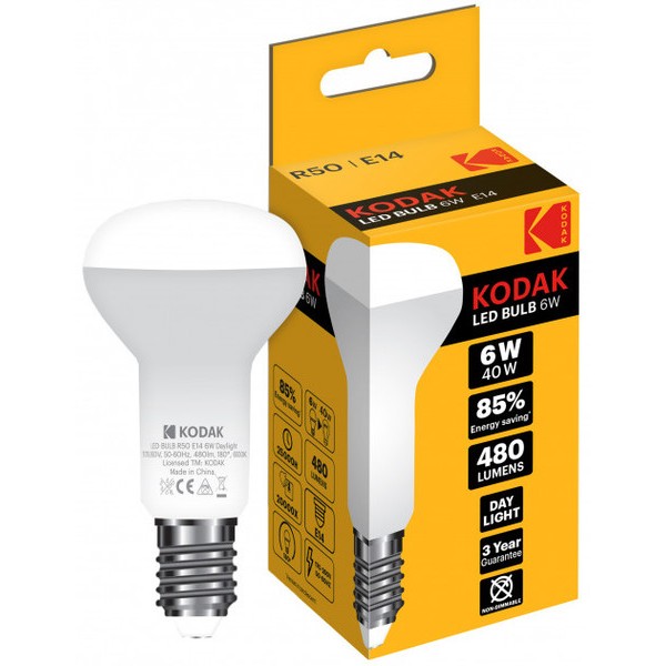 Kodak Bec Led 6w E14 R50 (30416260) 10/bax
