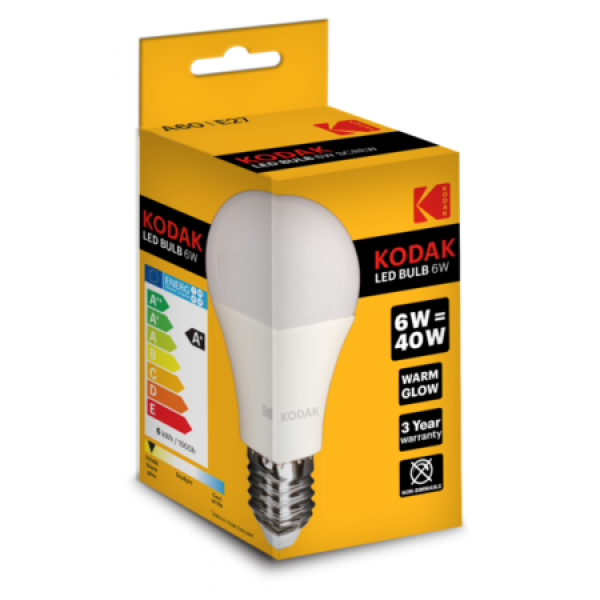 Kodak Bec Led 6w E27 A60 (30416246) Lumina Zilei 20/bax