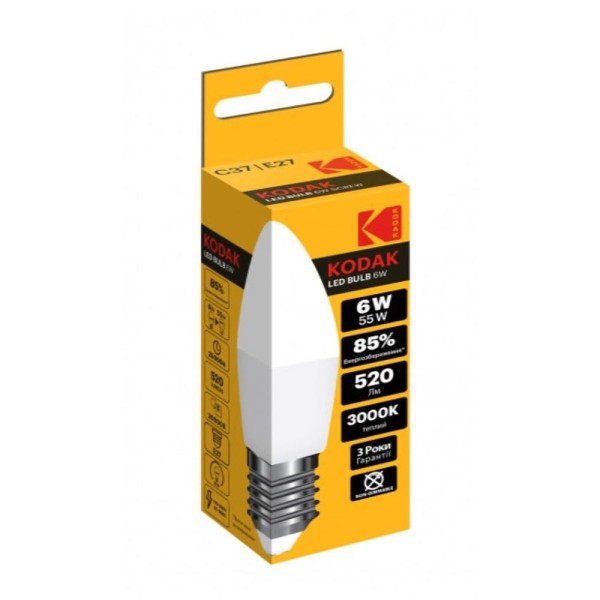 Kodak Bec Led 6w E27 C37 (30415775) 20/bax