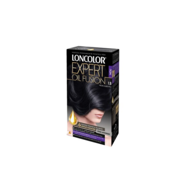 Loncolor Expert Oil Fusion Vopsea Par 1.9 Negru Albastrui 5/bax