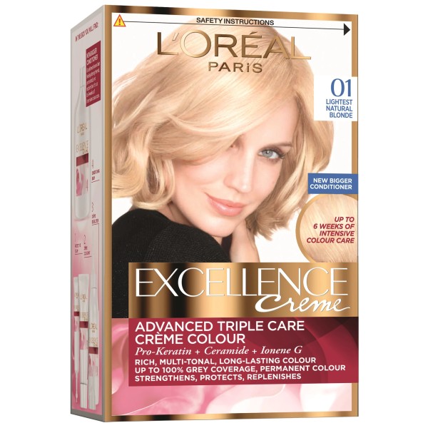 L'oreal Excellence Creme Vopsea Par 01 Blond Ultra Deschis 6/bax