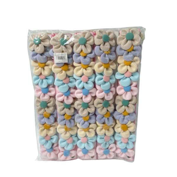 Lve Clama Par Floare Dif Culori 11-6 10buc/set 10set/folie 25/bax