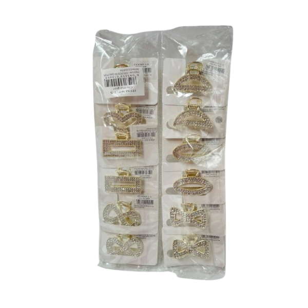 Lve Cleste Par Metal Cu Strasuri Dif Forme 1-5 12buc/set 100/bax