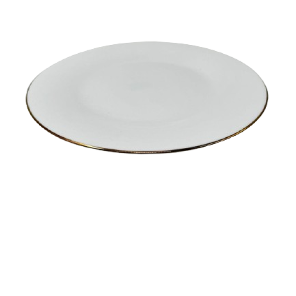 Lve Farfurie Opal Rotunda Intinsa Margini Argintii 20cm Lp80-s 2--1 6/set 48/bax