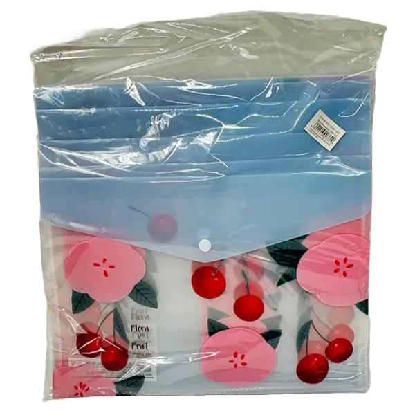 Lve Mapa Documente Plastic A4 Flora&fruit 1236--122 33x24cm 12 Buc/set