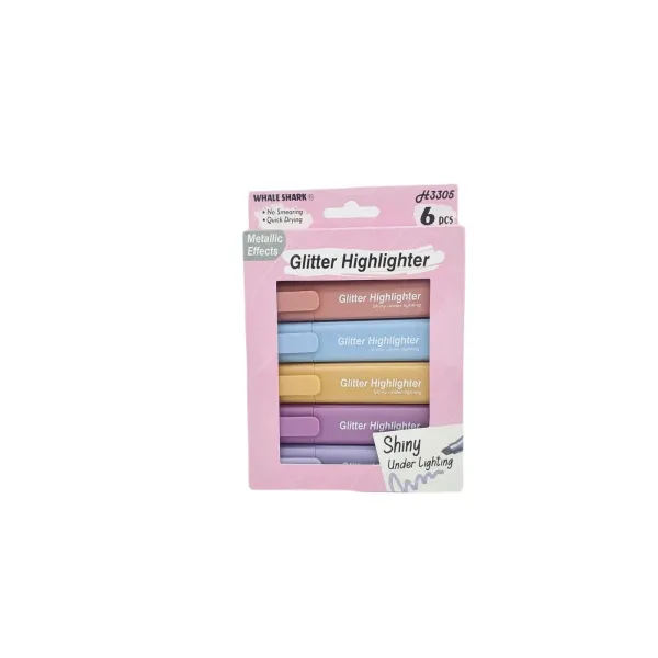 Lve Marker Evidentiator Cu Glitter 6buc/set 1139-29