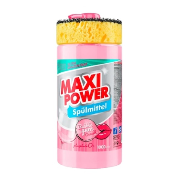 Maxi Power Detergent Vase Bubble Gum 1000ml 6/bax