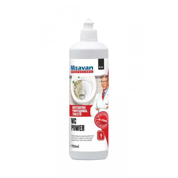 Misavan Solutie Antitartru Profesionala Wc Power 750ml 20/bax