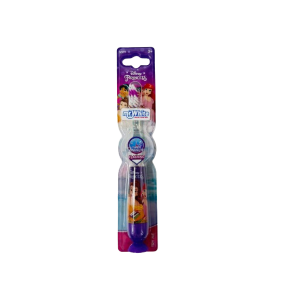 Mr.white Periuta Dinti Kids 3+ Cu Ventuza Si Cronometru Luminos Princess 12/bax