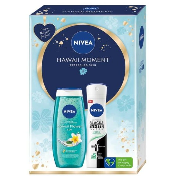 Nivea Set Women Hawaii Moment (gel Dus250ml+deo 150 250ml) 10/bax