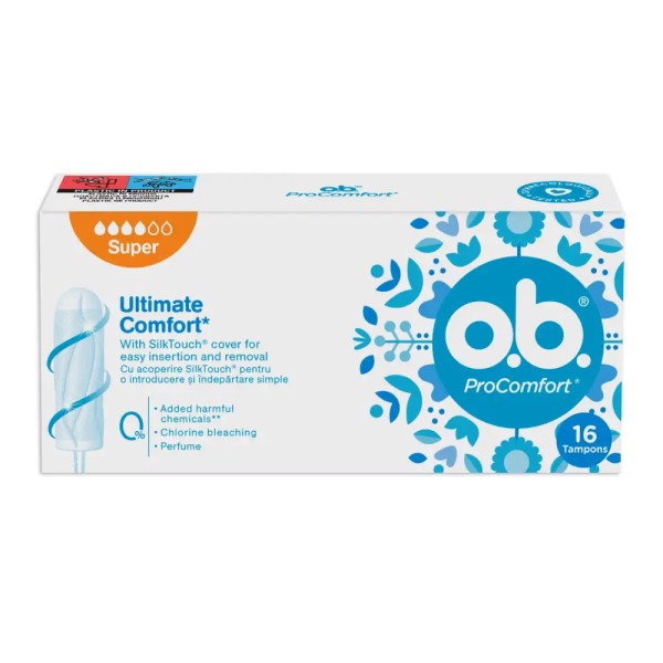 O.b. Tampoane Procomfort Ultimate Comfort Super 16buc 6/set 24/bax