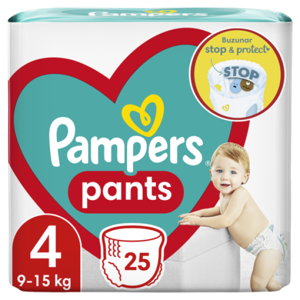 Pampers Pants Baby Nr.4 9-15kg 25buc/set 4/bax